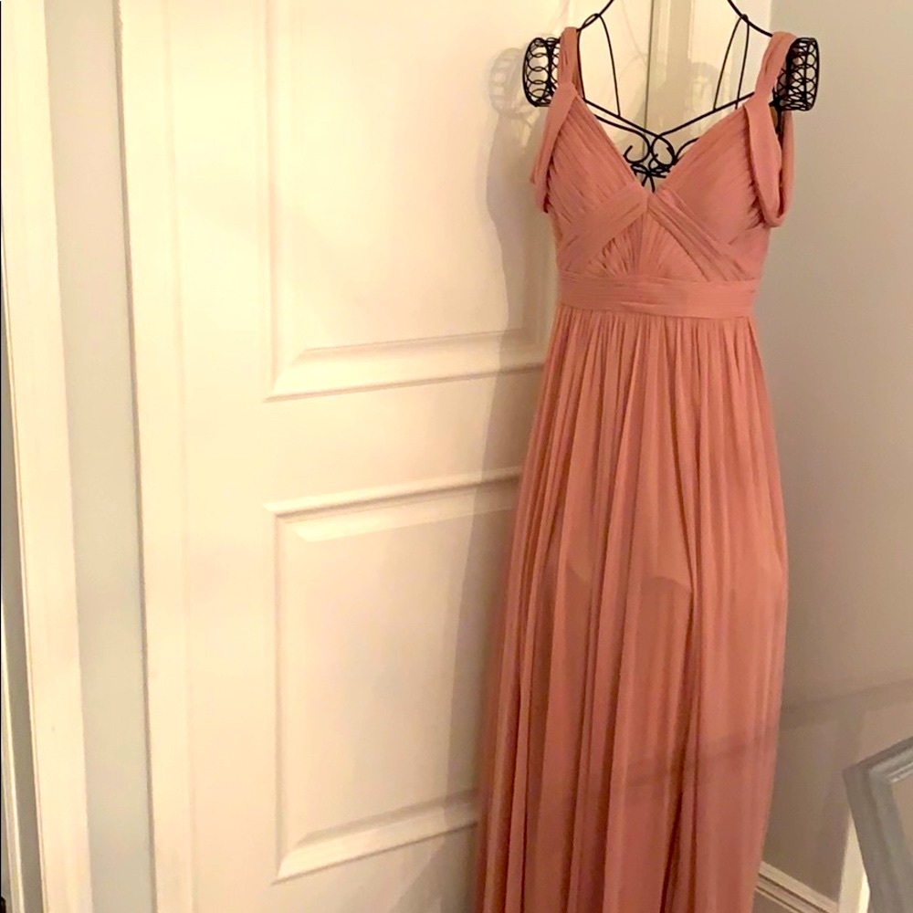 Beautiful blush gown.